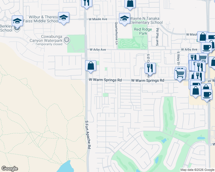 map of restaurants, bars, coffee shops, grocery stores, and more near 7299 Morrison Street in Las Vegas