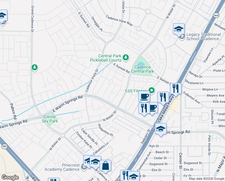 map of restaurants, bars, coffee shops, grocery stores, and more near in Henderson