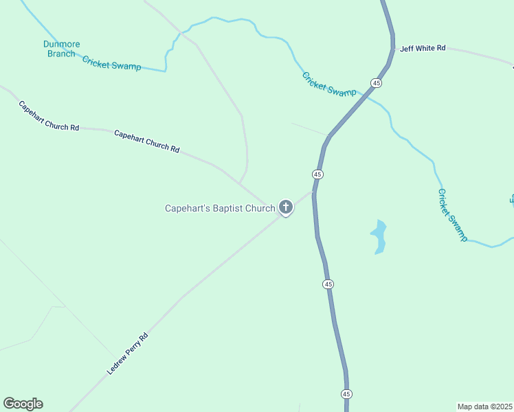map of restaurants, bars, coffee shops, grocery stores, and more near 107 Capehart Church Road in Merry Hill