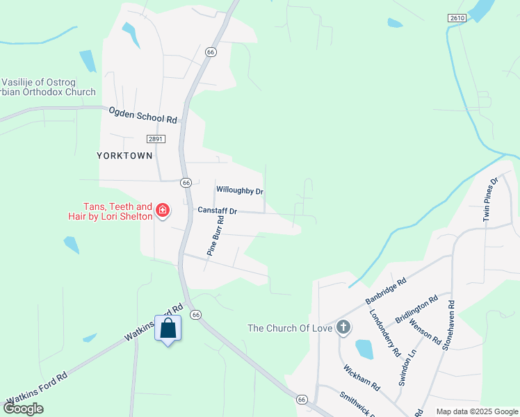 map of restaurants, bars, coffee shops, grocery stores, and more near 1559 Canstaff Drive in Kernersville
