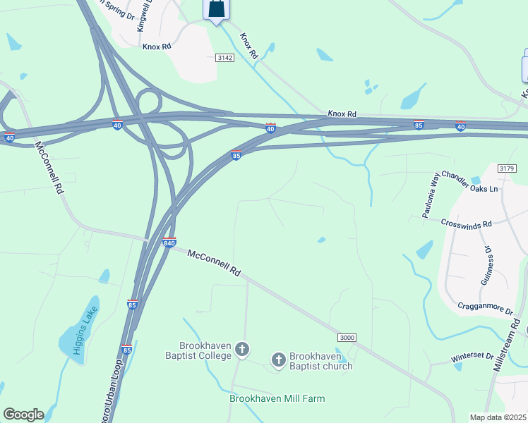 map of restaurants, bars, coffee shops, grocery stores, and more near 1321 Baity Bend Road in Greensboro