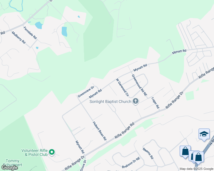 map of restaurants, bars, coffee shops, grocery stores, and more near 2811 Mynatt Road in Knoxville