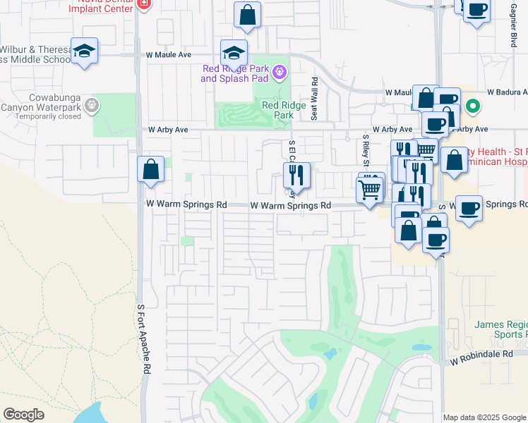 map of restaurants, bars, coffee shops, grocery stores, and more near 9074 Glennon Avenue in Las Vegas