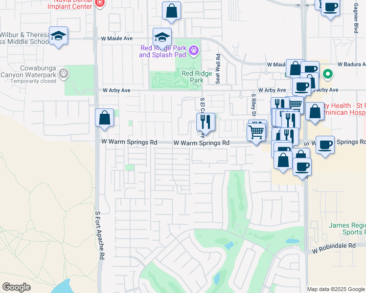 map of restaurants, bars, coffee shops, grocery stores, and more near 9074 Glennon Avenue in Las Vegas