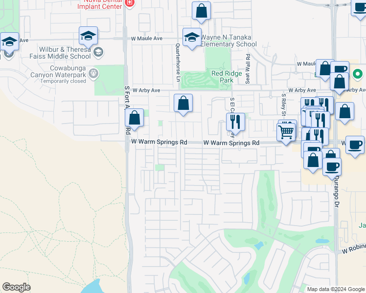 map of restaurants, bars, coffee shops, grocery stores, and more near 9198 Glennon Avenue in Las Vegas