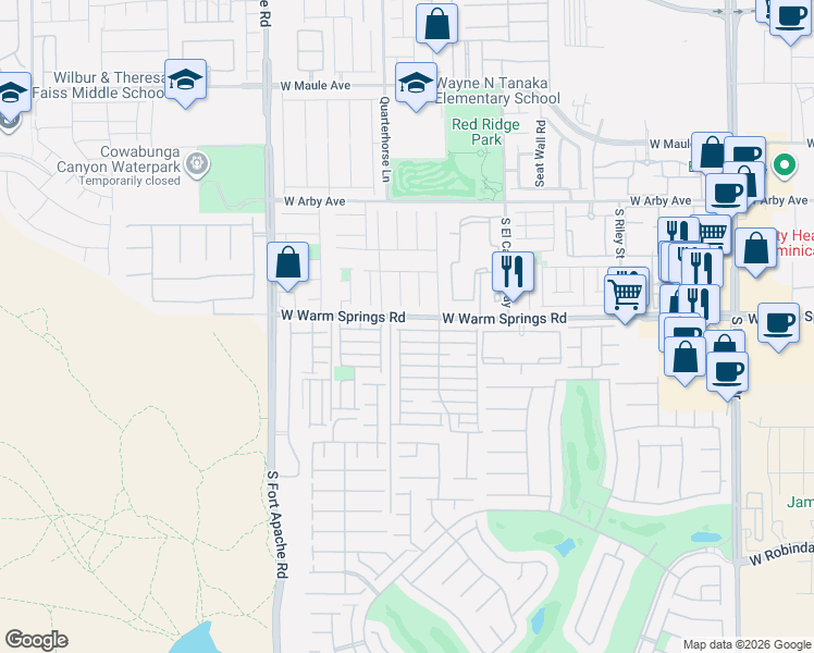 map of restaurants, bars, coffee shops, grocery stores, and more near 7292 Patmore Ash Court in Las Vegas