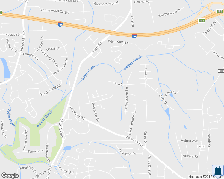 map of restaurants, bars, coffee shops, grocery stores, and more near 1929 Sentry Pointe Lane in Winston-Salem