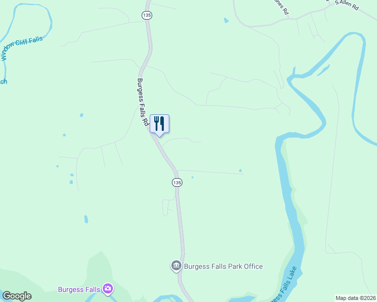 map of restaurants, bars, coffee shops, grocery stores, and more near 8272 Burgess Falls Rd in Baxter