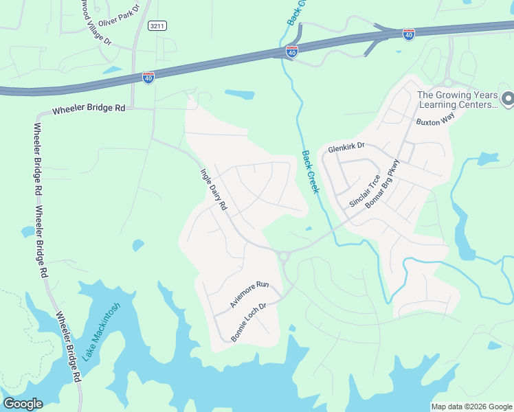 map of restaurants, bars, coffee shops, grocery stores, and more near 1254 Salters Street in Burlington