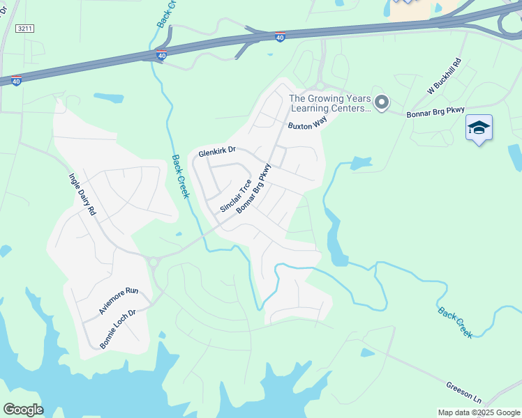 map of restaurants, bars, coffee shops, grocery stores, and more near 4112 Gilchrist Drive in Burlington