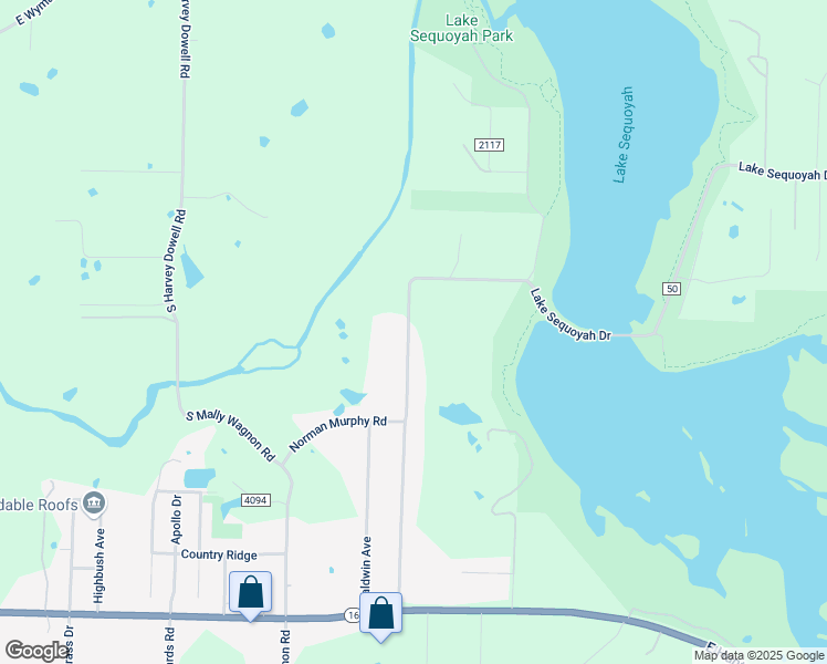 map of restaurants, bars, coffee shops, grocery stores, and more near 612 South Lake Sequoyah Drive in Fayetteville