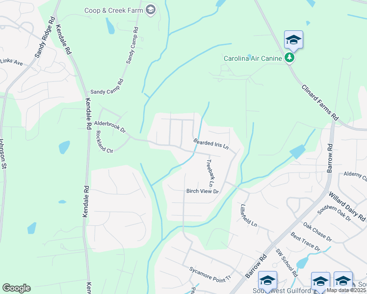 map of restaurants, bars, coffee shops, grocery stores, and more near 2403 Alderbrook Drive in High Point