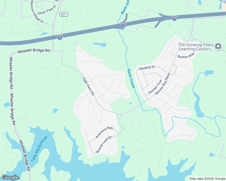 map of restaurants, bars, coffee shops, grocery stores, and more near 1254 Salters Street in Burlington