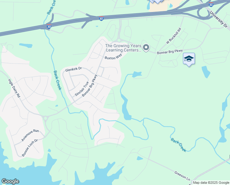 map of restaurants, bars, coffee shops, grocery stores, and more near 3296 Castlerock Drive in Burlington