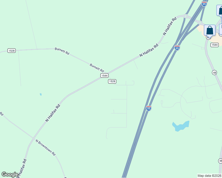 map of restaurants, bars, coffee shops, grocery stores, and more near 6215 Jamie Road in Nash County