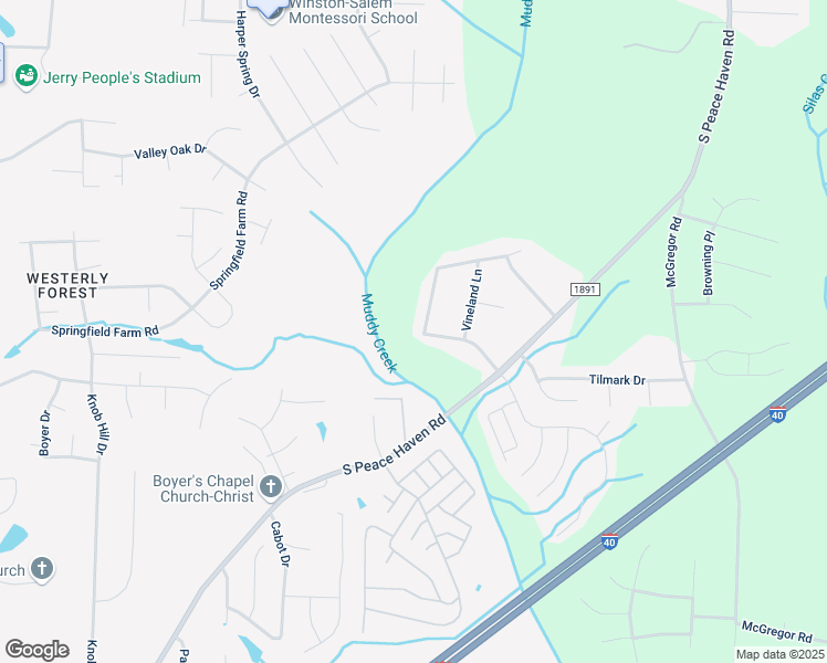 map of restaurants, bars, coffee shops, grocery stores, and more near 2280 Sedgemont Drive in Winston-Salem