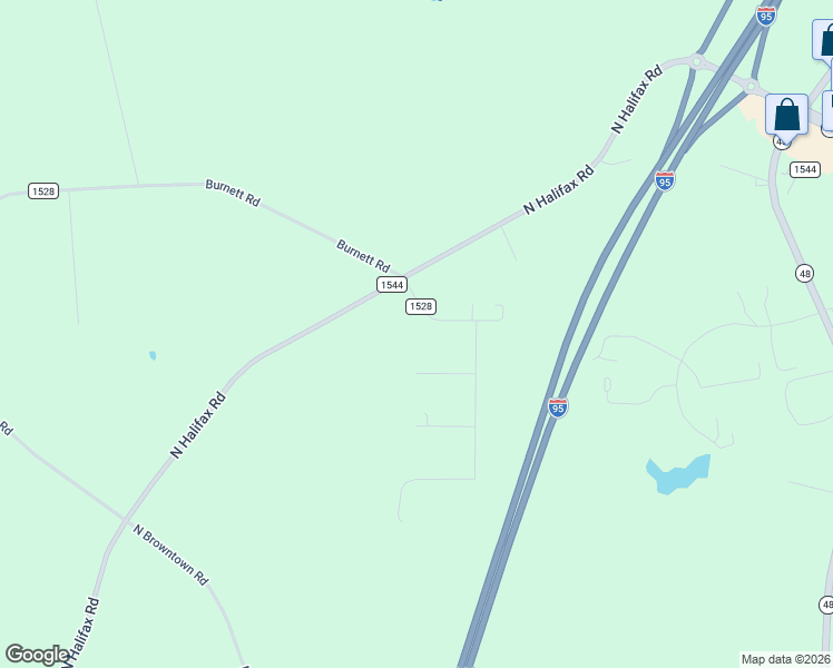 map of restaurants, bars, coffee shops, grocery stores, and more near 6215 Jamie Road in Nash County