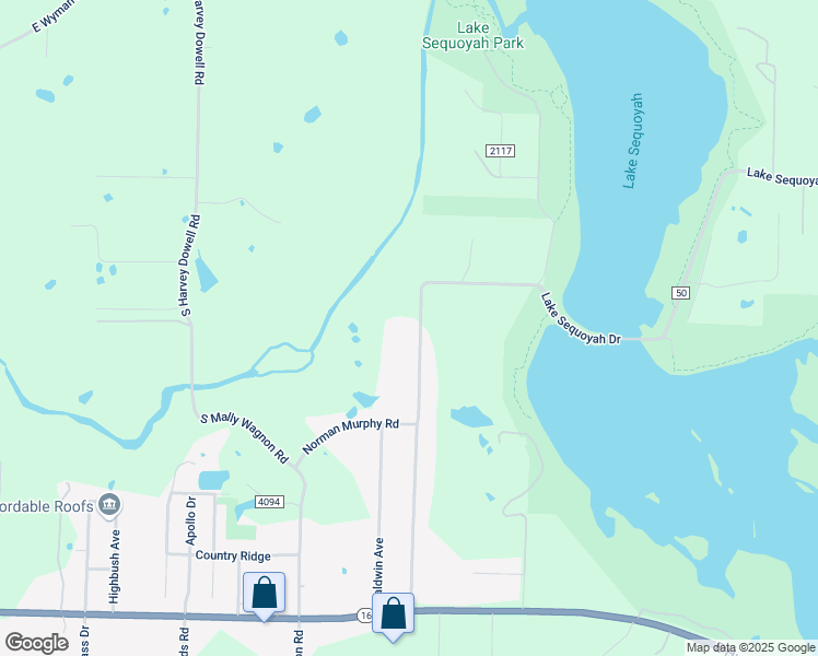 map of restaurants, bars, coffee shops, grocery stores, and more near 612 South Lake Sequoyah Drive in Fayetteville