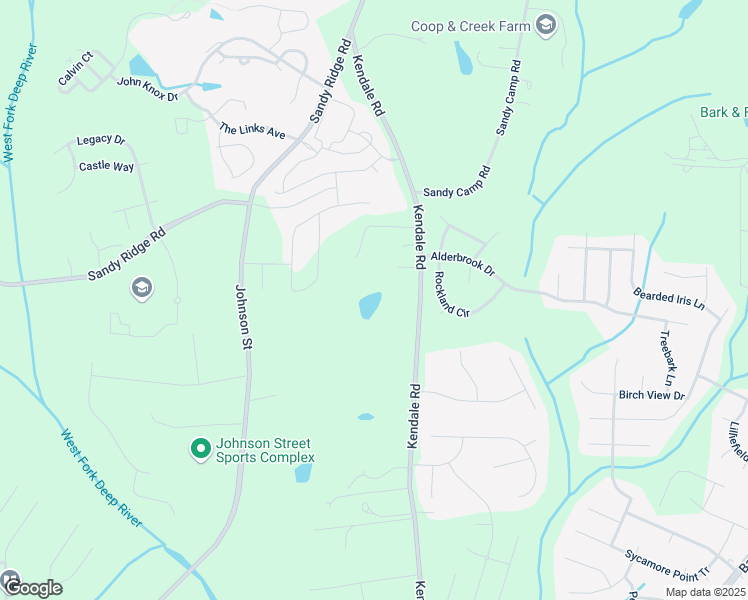 map of restaurants, bars, coffee shops, grocery stores, and more near 4519 Kendale Road in High Point