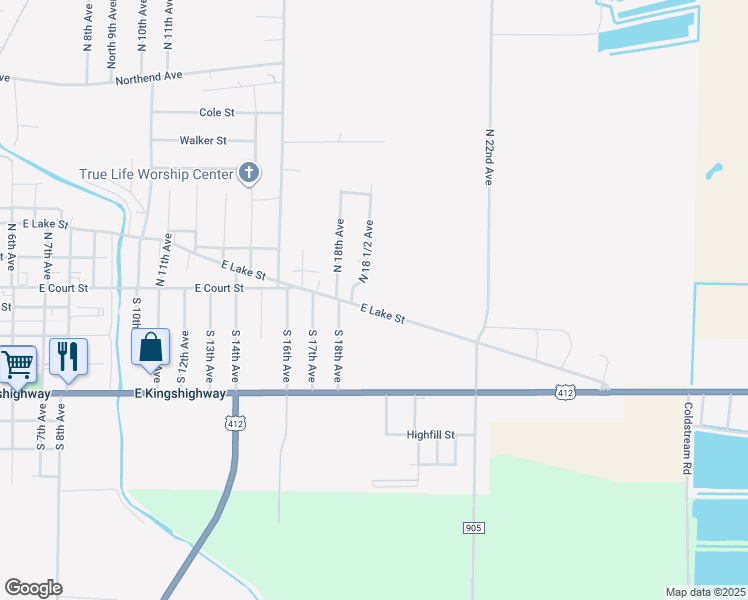 map of restaurants, bars, coffee shops, grocery stores, and more near 1813 East Lake Street in Paragould