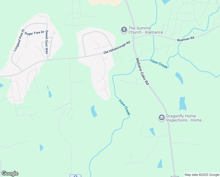 map of restaurants, bars, coffee shops, grocery stores, and more near 1650 Olde Beechwood Court in Mebane