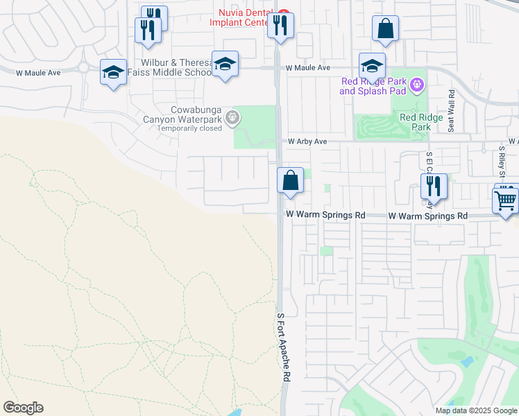 map of restaurants, bars, coffee shops, grocery stores, and more near 9483 Chandler Springs Avenue in Las Vegas