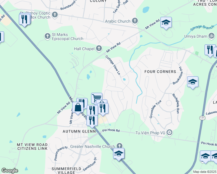 map of restaurants, bars, coffee shops, grocery stores, and more near 813 Bradburn Village Way in Nashville