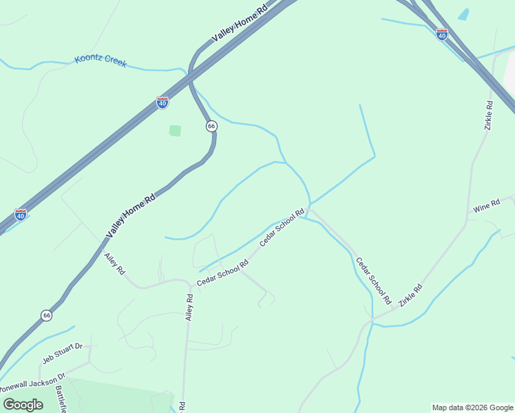 map of restaurants, bars, coffee shops, grocery stores, and more near 1470 Cedar School Road in Dandridge