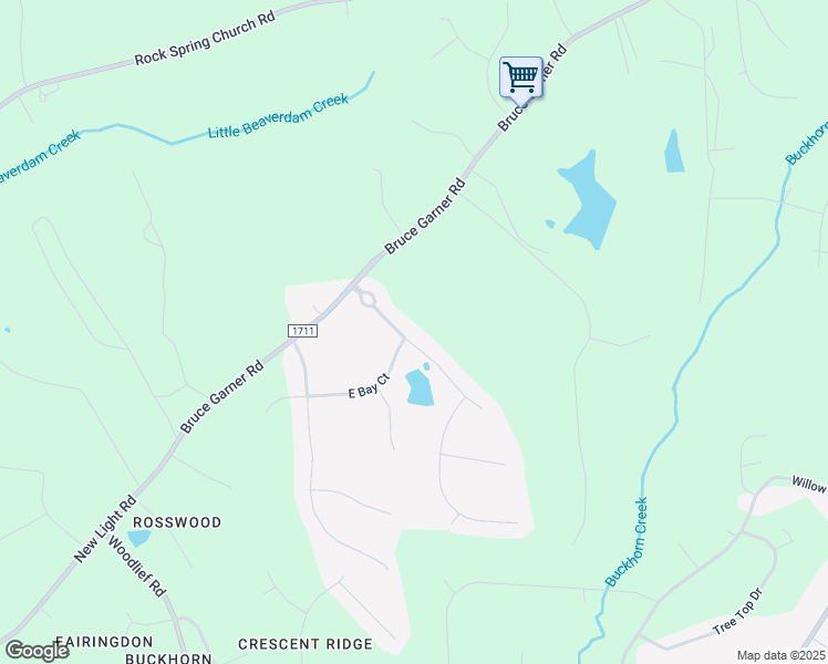 map of restaurants, bars, coffee shops, grocery stores, and more near 682 Hawthorne Place in Creedmoor