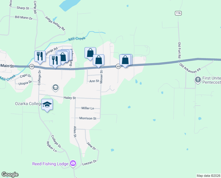map of restaurants, bars, coffee shops, grocery stores, and more near 195 Moser Street in Melbourne