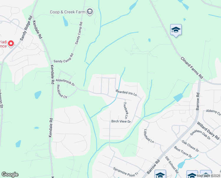 map of restaurants, bars, coffee shops, grocery stores, and more near 2403 Alderbrook Drive in High Point
