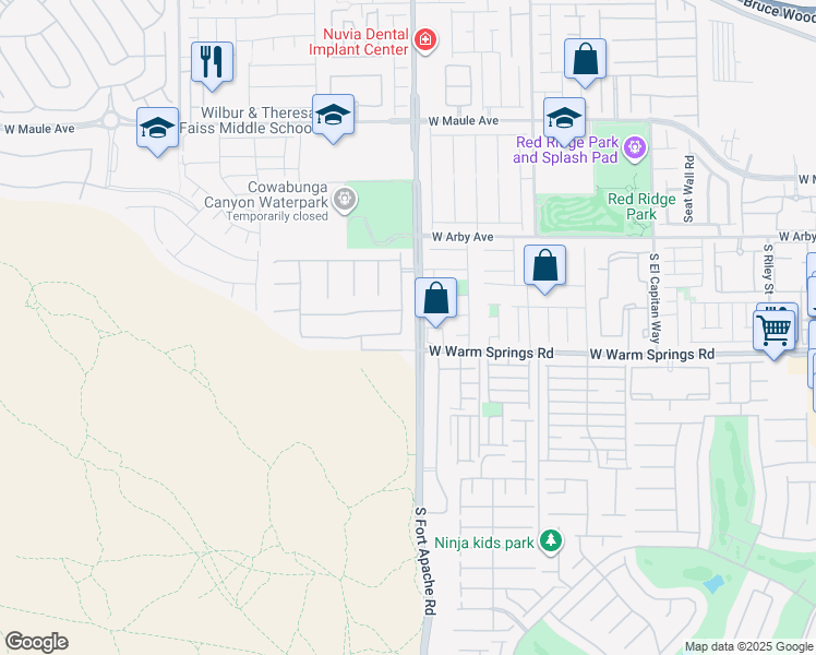 map of restaurants, bars, coffee shops, grocery stores, and more near 7232 Tawny Mill Street in Las Vegas