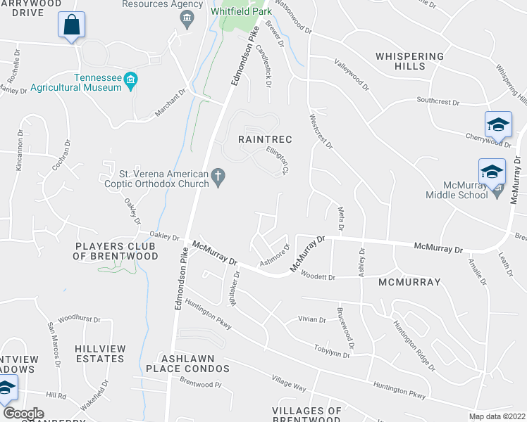 map of restaurants, bars, coffee shops, grocery stores, and more near 1416 Beech Grove Way in Nashville