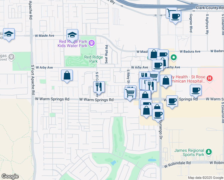 map of restaurants, bars, coffee shops, grocery stores, and more near 7234 Liberty Pride Street in Las Vegas