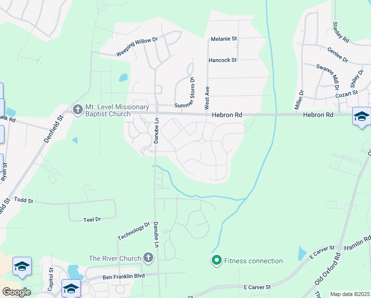 map of restaurants, bars, coffee shops, grocery stores, and more near 1108 Briar Rose Lane in Durham