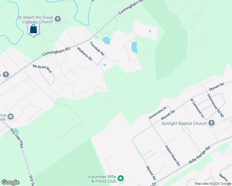 map of restaurants, bars, coffee shops, grocery stores, and more near 6707 Arapahoe Lane in Knoxville