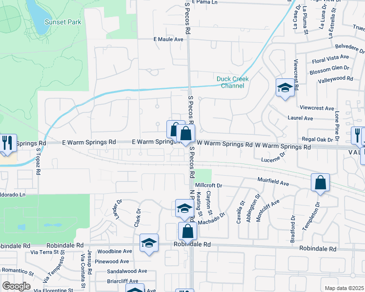 map of restaurants, bars, coffee shops, grocery stores, and more near in Henderson