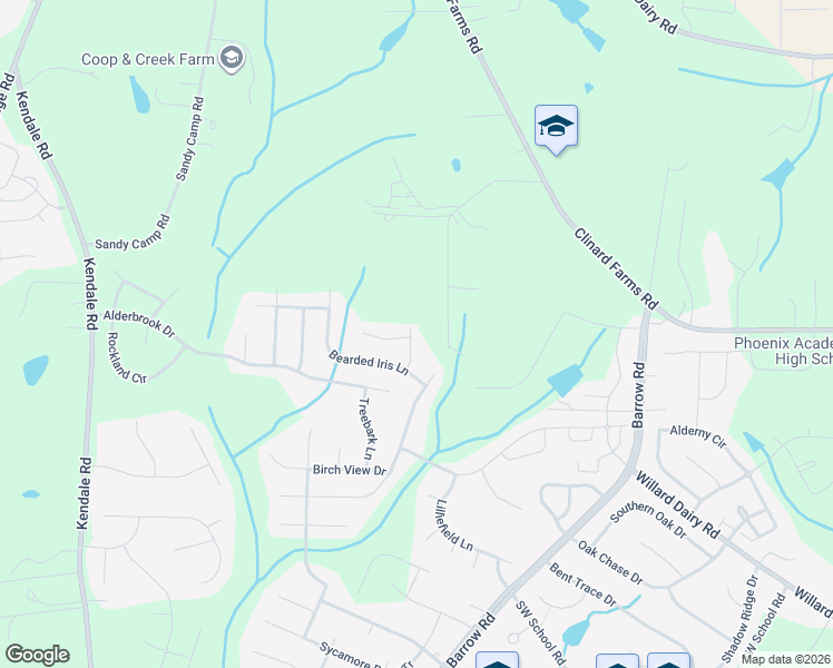 map of restaurants, bars, coffee shops, grocery stores, and more near 4634 White Beard Road in High Point