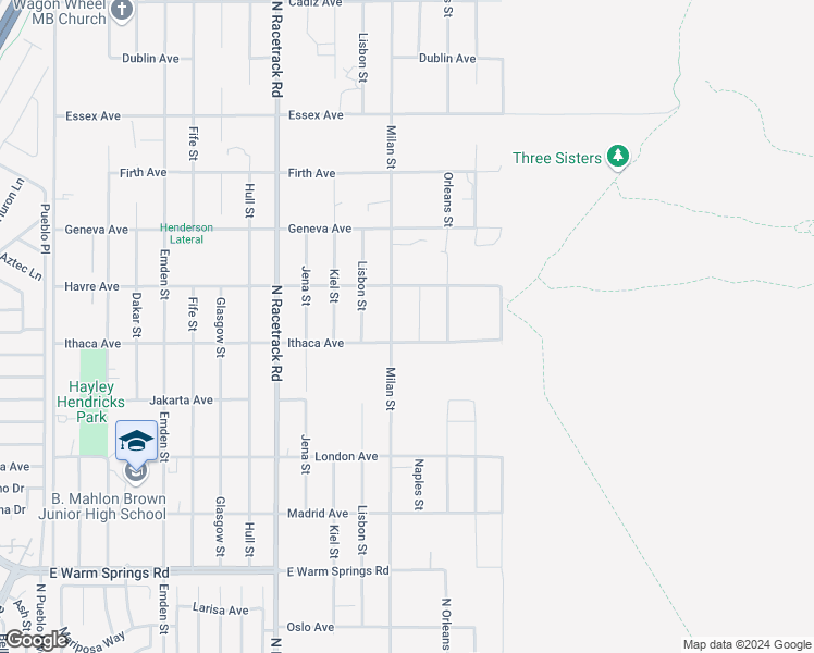 map of restaurants, bars, coffee shops, grocery stores, and more near 2 Milan Street in Henderson