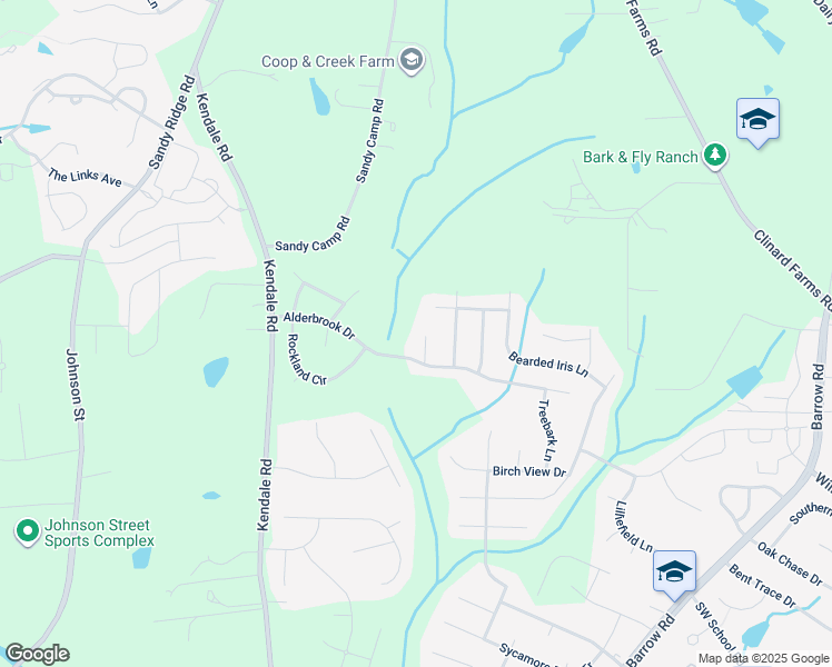 map of restaurants, bars, coffee shops, grocery stores, and more near 4613 Dry Creek Court in High Point