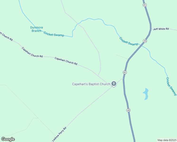 map of restaurants, bars, coffee shops, grocery stores, and more near 127 Capehart Church Road in Merry Hill