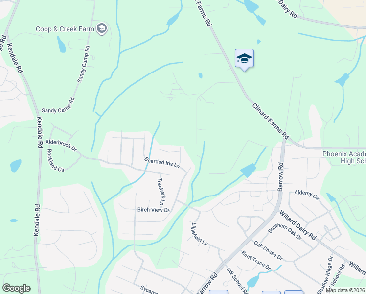 map of restaurants, bars, coffee shops, grocery stores, and more near 4634 White Beard Road in High Point