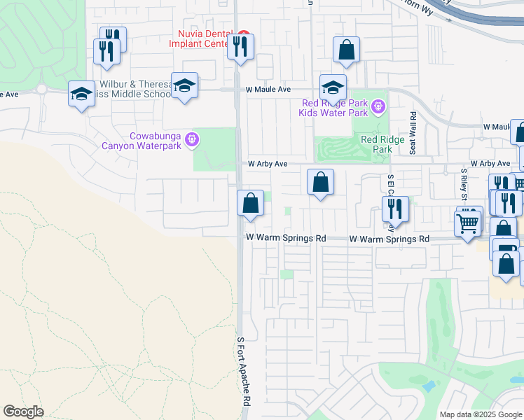 map of restaurants, bars, coffee shops, grocery stores, and more near 9330 Aventurine Court in Las Vegas