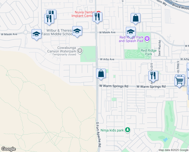 map of restaurants, bars, coffee shops, grocery stores, and more near 7232 Tawny Mill Street in Las Vegas