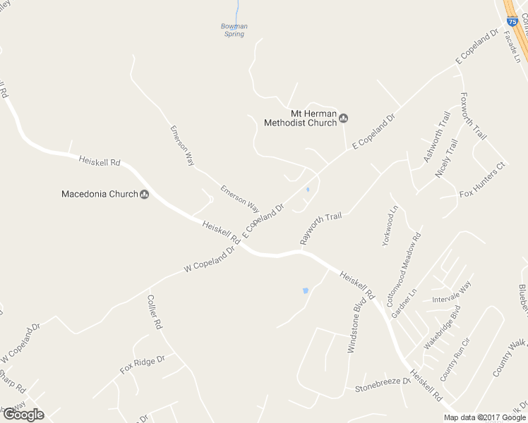 map of restaurants, bars, coffee shops, grocery stores, and more near 129 East Copeland Drive in Powell