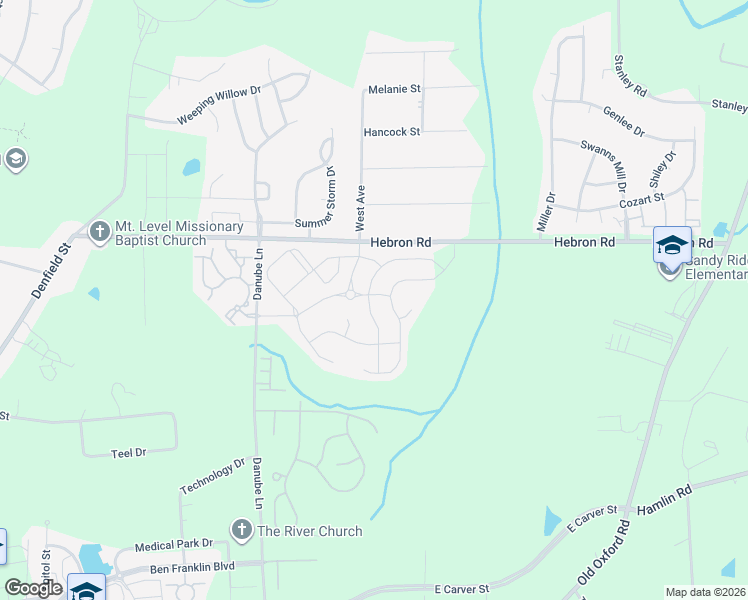map of restaurants, bars, coffee shops, grocery stores, and more near 1203 Bent Willow Drive in Durham