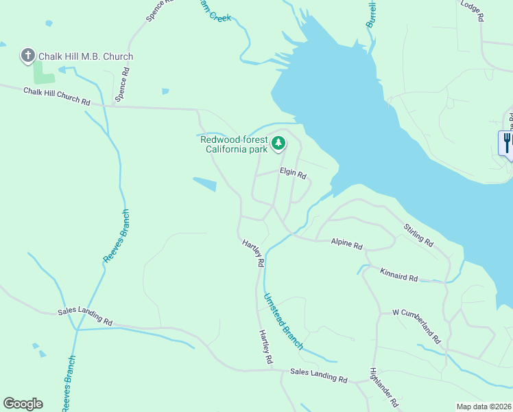 map of restaurants, bars, coffee shops, grocery stores, and more near 55 Saddletree Rd in Camden