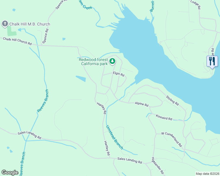 map of restaurants, bars, coffee shops, grocery stores, and more near 136 Alpine Road in Camden