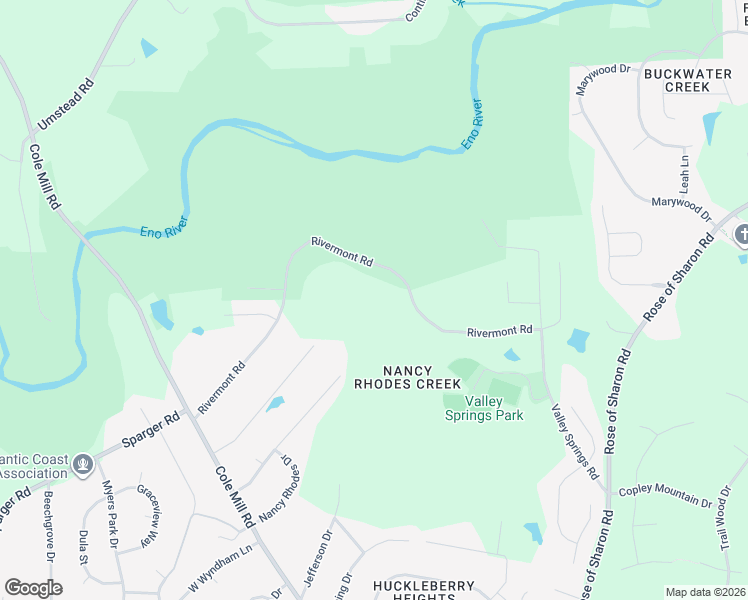 map of restaurants, bars, coffee shops, grocery stores, and more near 4212 Rivermont Road in Durham