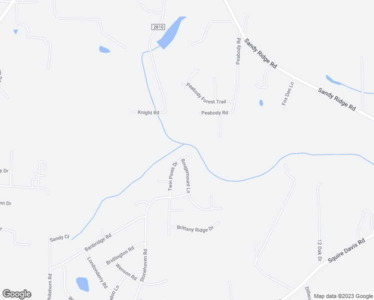 map of restaurants, bars, coffee shops, grocery stores, and more near 1988 Twin Pines Drive in Kernersville